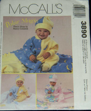 McCalls Polar Magic Baby Pattern 3890  All Sizes.  Uncut